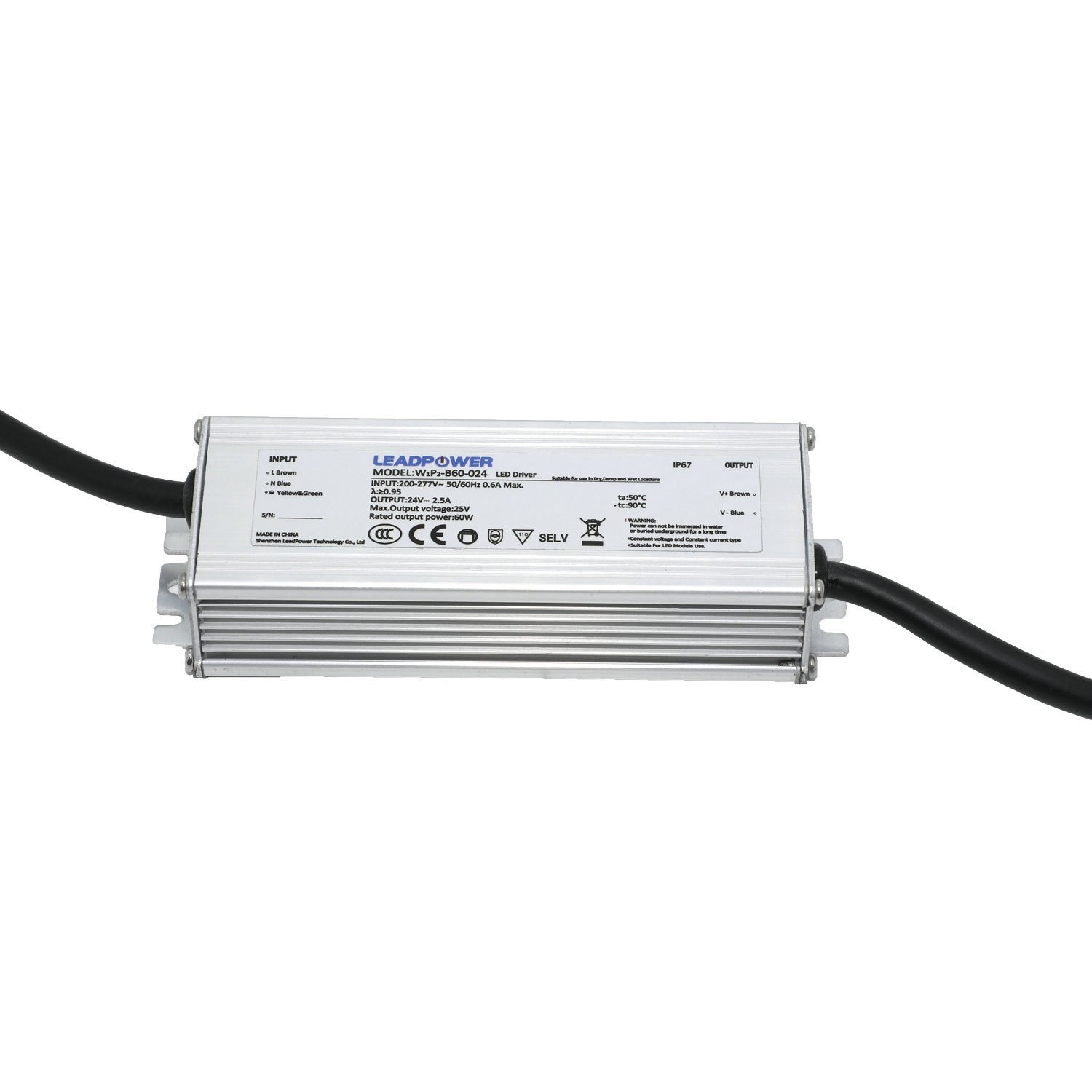 WCP-B60-012T Waterproof LED Power Supply 