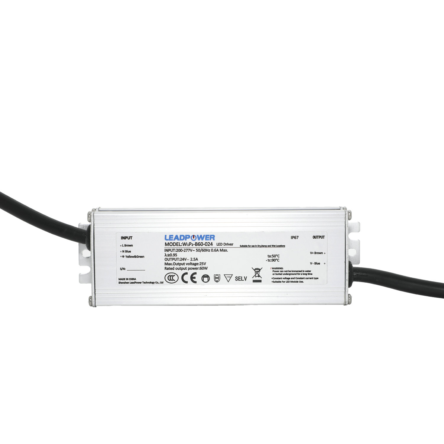 WCP-B60-012T Waterproof LED Power Supply 