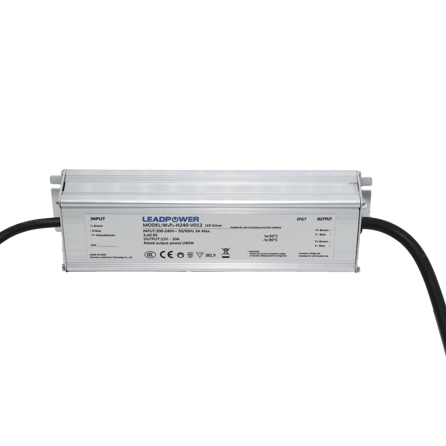 WBP-H240 Series Waterproof LED Power Supply 