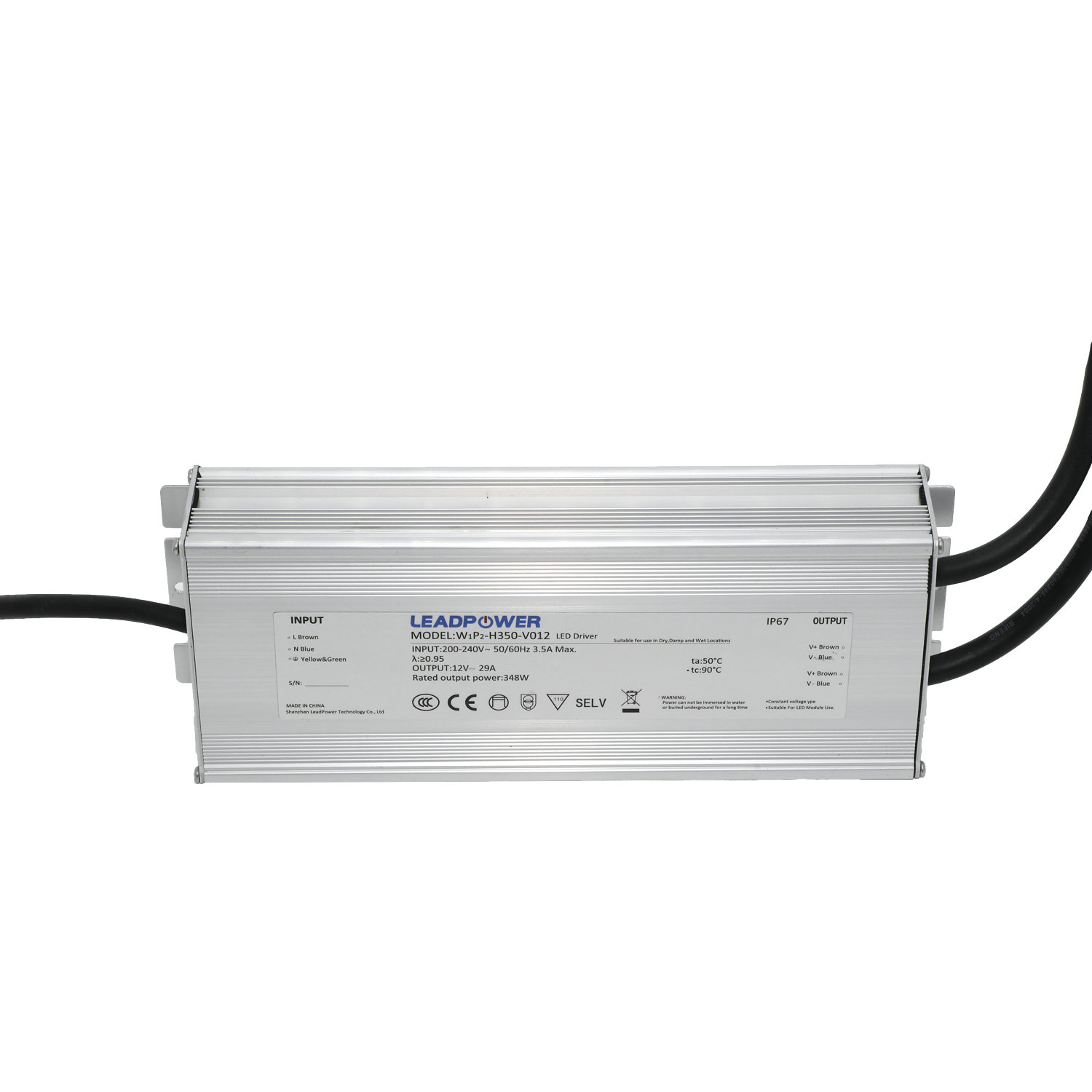 WBP-H350 Waterproof LED Power Supply