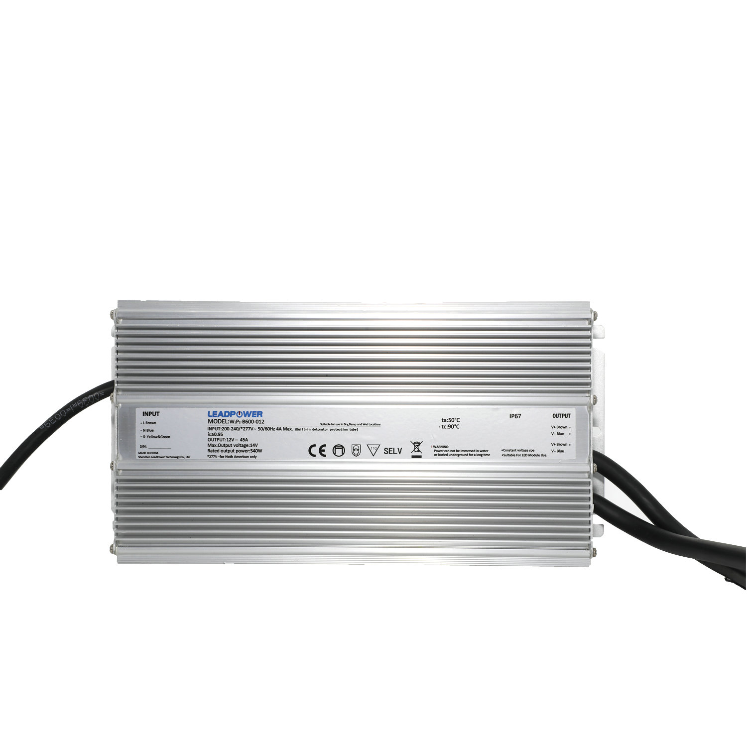 WBP-B600 Series Waterproof LED Power Supply