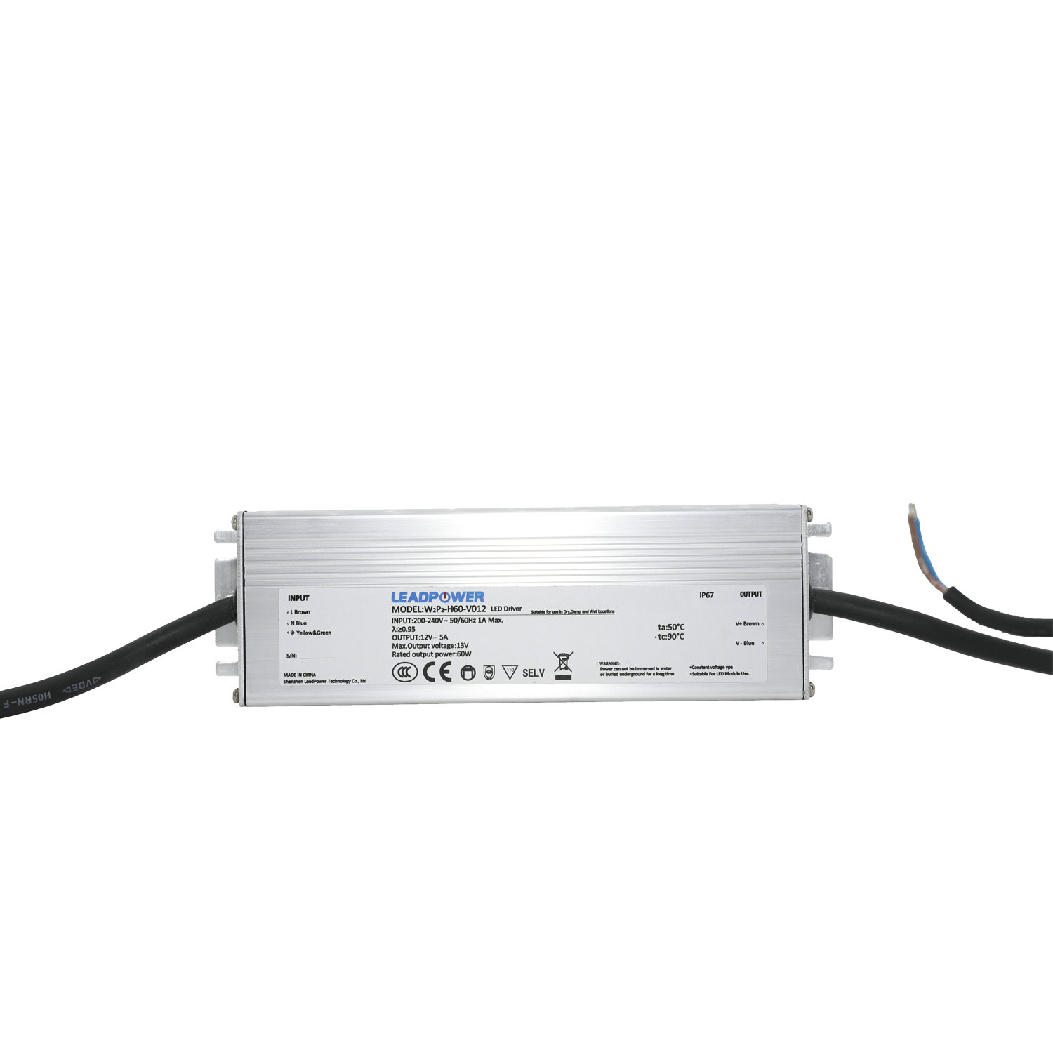 WBP-H60 Series  Waterproof LED Power Supply 