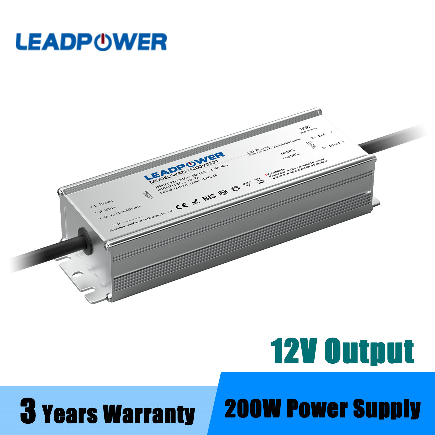 WAN-H200 LED Waterproof Power Supply